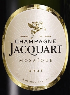 Этикетка ИГРИСТОЕ ВИНО выдержанное "Шампань Жакарт Брют Мозаик" 2016г  брют белое креп. 12.5% , емк 0.75л. п/у
