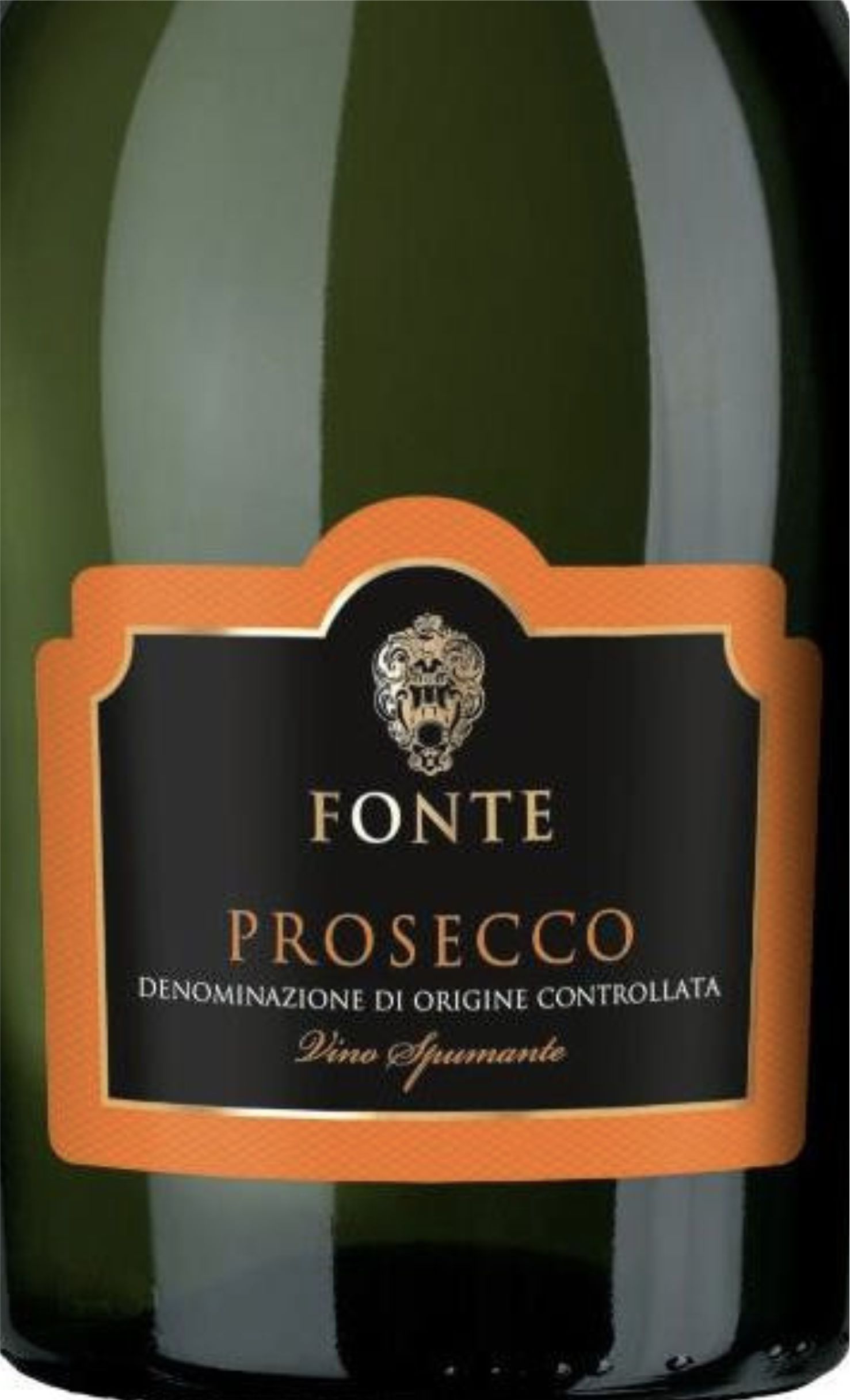 Этикетка Игристое вино Фонте Просекко, белое брют, 0.75 л