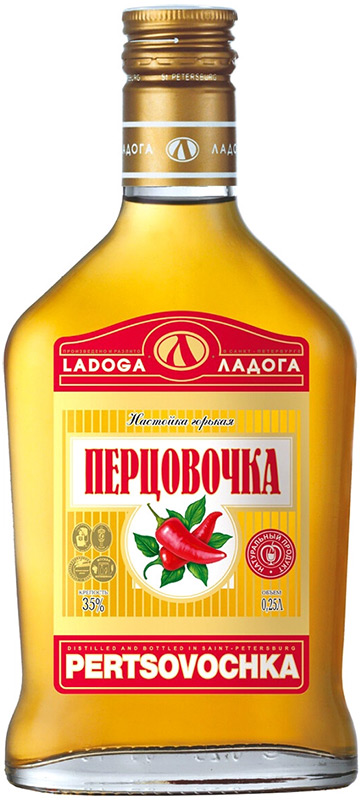 Настойка горькая "Перцовочка" креп  35%, емк 0,25л  фляга