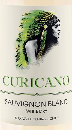 Этикетка ВИНО сортовое ординарное "Курикано Совиньон Блан"  2021г сухое белое креп 12,5%, емк 0.75л.