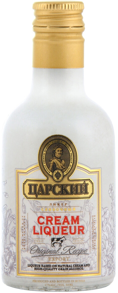 ЛИКЕР эмульсионный "ЦАРСКИЙ СЛИВОЧНЫЙ" креп 17%, емк 0,05л