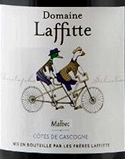 Этикетка ВИНО сортовое выдержанное "Кот де Гасконь Домен Лаффит Мальбек"  2021г сухое красное  креп 12%, емк 0.75л.