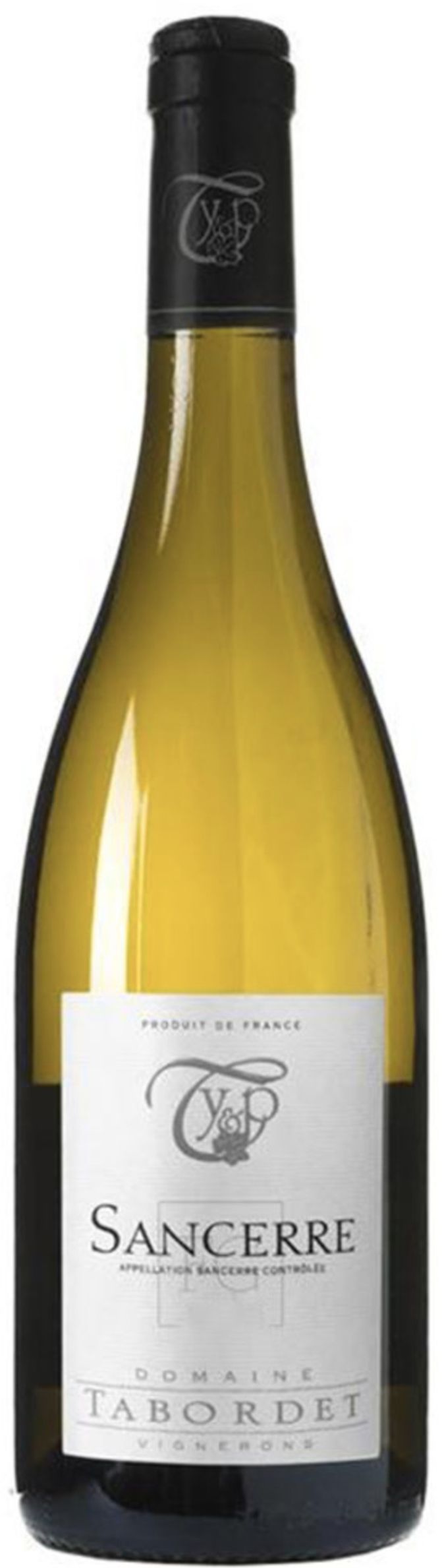 Вино с защищенным наименованием места происхождения "Сансер Домэн Таборде" АОС сухое белое, креп. 12,5%, емк 0,75л