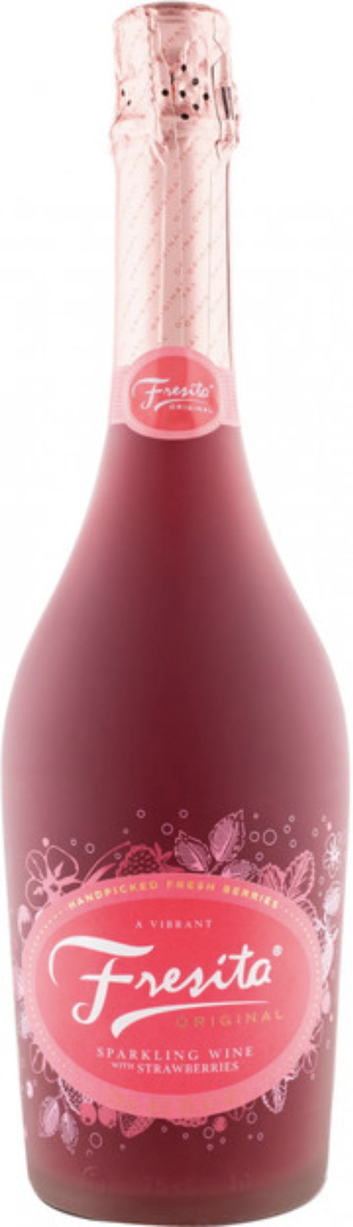 Игристое вино Фрезита Клубника, розовое сладкое, 0.75 л