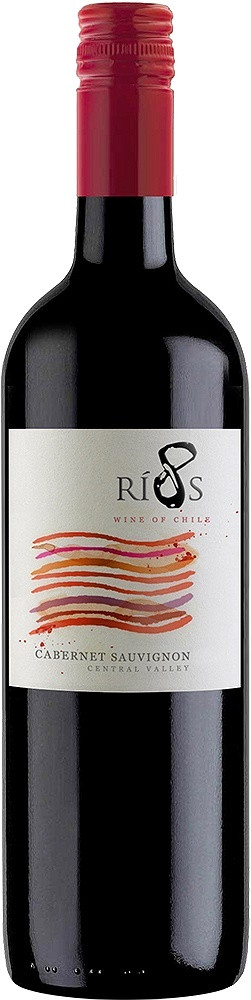 Вино 8 РИОС Каберне Совиньон 2015 год красное полусухое алк.13% 0,75л Ундуррага