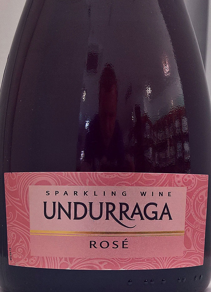 Этикетка Игристое вино Ундуррага Брют Розе, розовое брют, 0.75 л