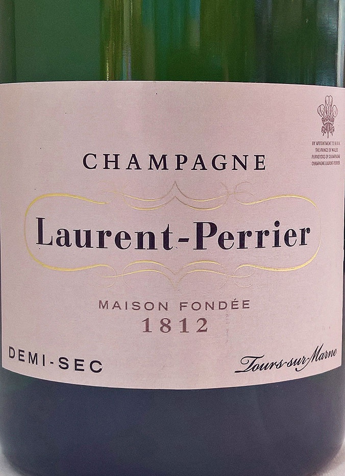 Этикетка Шампанское Лоран-Перье Деми-сек 0,75л белое полусладкое