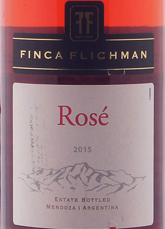Этикетка Финка Фличман Розе 2015год розовое сухое 0.75л. Finca Flichman S.A.