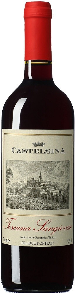 Кастельсина Тоскана Санджовезе ИГТ 2013 0,75л Красное 12,5% Сухое Cantina Castelsina SA