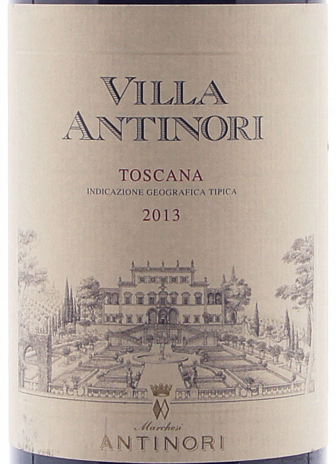 Этикетка Вилла Антинори Россо Тоскана ИГТ 2013 0,75л красное сухое Marchesi Antinori S.p.A.