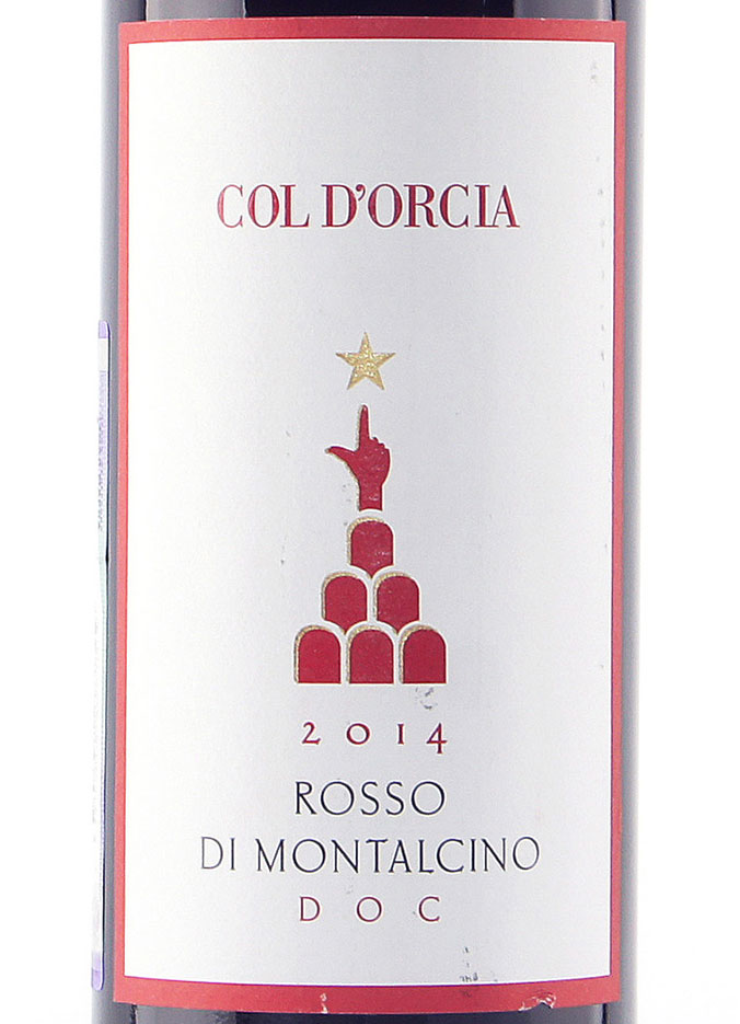 Этикетка Россо ди Монтальчино ДОК 2014 0.75л.13.5% красное сухое Col d'Orcia S.r.l. Società Agricola