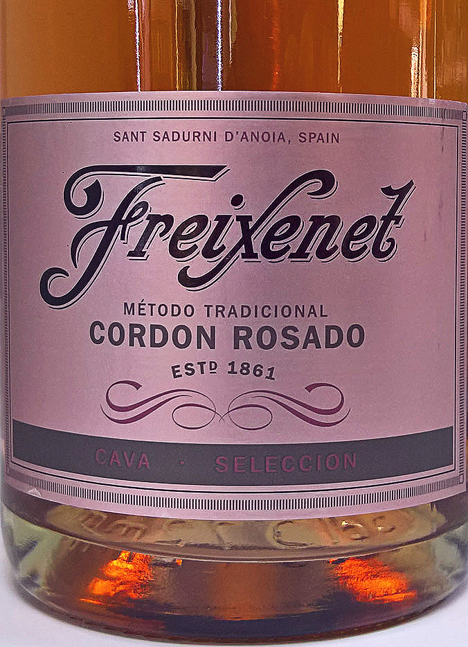 Этикетка Игристое вино Фрешенет Кава Кордон Росадо, розовое полусухое, 0.75 л