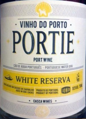 Этикетка Порти Вайн Резерва ликерное вино  белое выдержанное 0,75л
