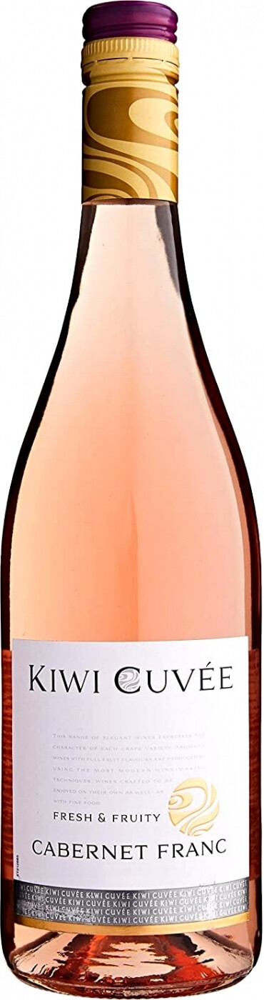 ВИНО сортовое сухое розовое "Киви Кюве Каберне Фран" 2020г креп 11,5%, емк  0.75л.