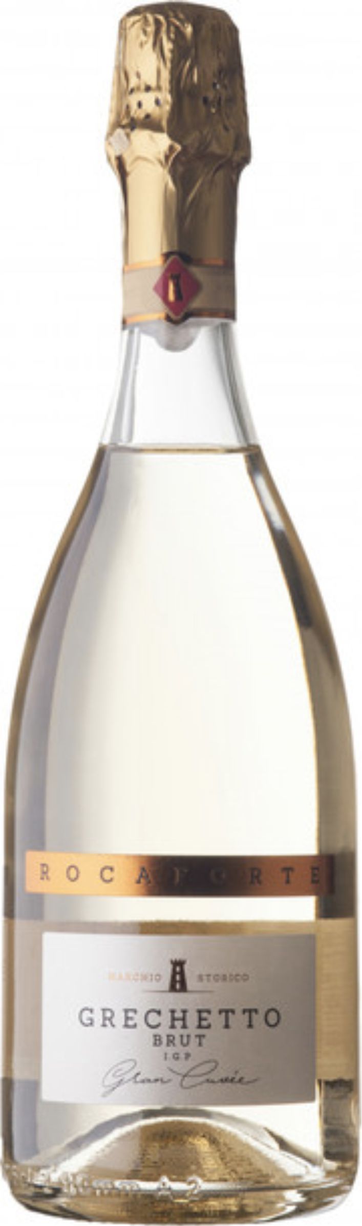 Игристое вино Рокафорте Грекетто, белое брют, 0.75 л