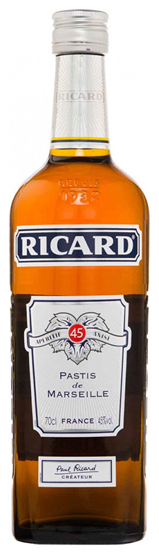 Спиртной напиток "Пастис де Марсель Рикар", креп 45% , емк0,7л