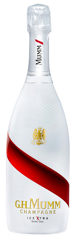 Вино игристое выдержанное "ДЖ.Г. МУММ Айс Экстра Деми-Сек" полусухое белое, креп 12,5%, емк 0,75 л.