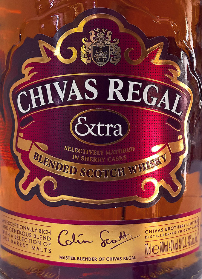 Этикетка Виски Чивас Ригал Экстра, 0.7 л