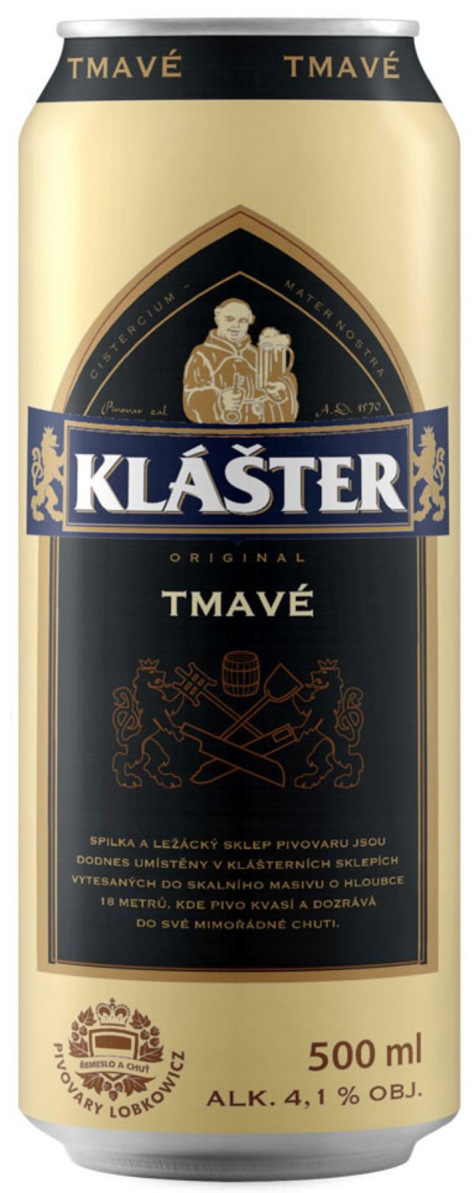 Пиво Клаштер Тмаве, темное  фильтрованное, 0.5 л