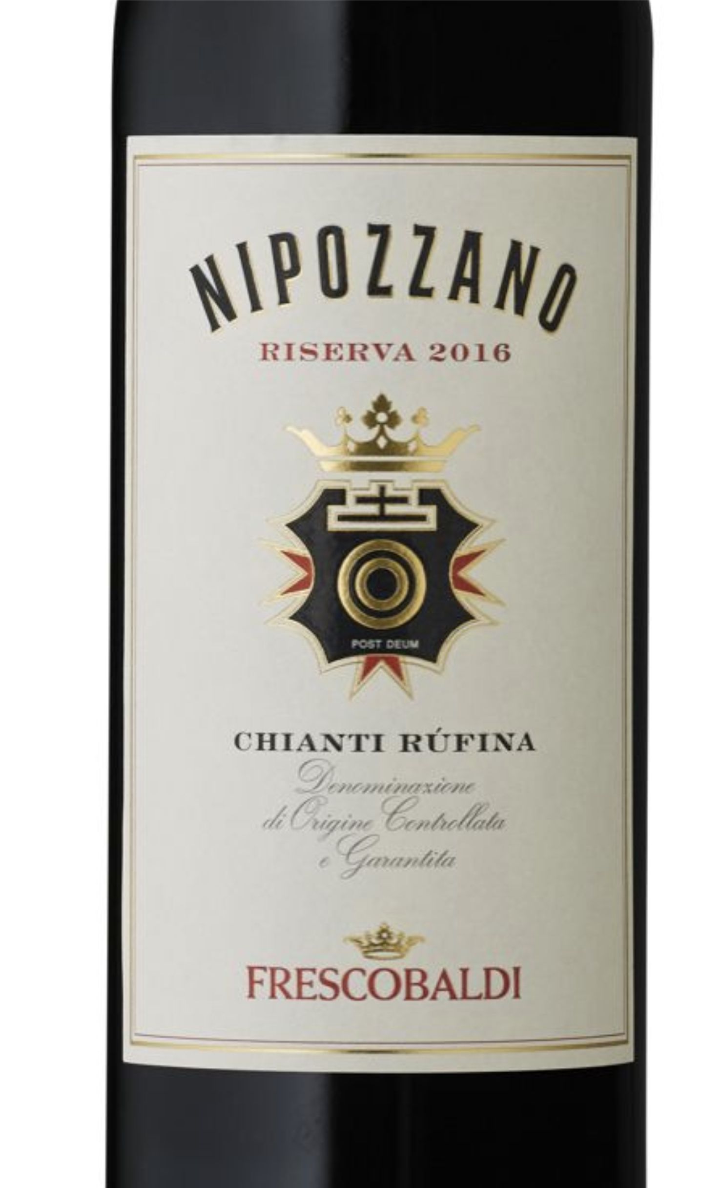 Этикетка Вино Нипоццано Ризерва (Кьянти Руфина)  2016 г. красное сухое 0,75л.13%