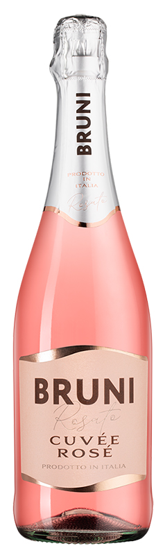 Вино игристое сладкое розовое "Бруни Кюве Розе" 2021г креп 7,5%, емк 0,75л