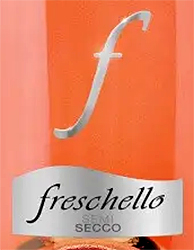 Этикетка Вино игристое жемчужное брют розовое "Фрескелло Фризанте Розато" 2021г креп 10,5%, емк 0,75л