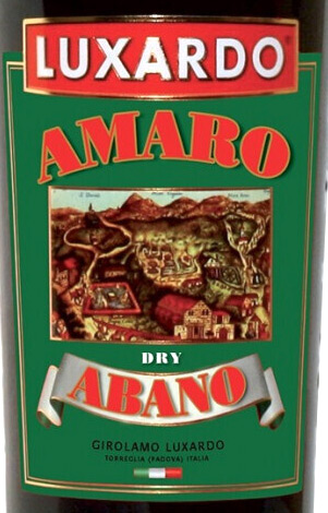 Этикетка ЛИКЕТ Люксардо Амаро Абано Драй ("LUXARDO AMARO ABANODRY ") десертный ликер креп  35%, емк 0.7л.