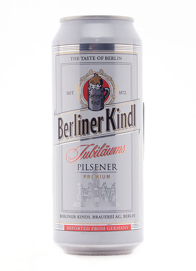Берлинер Киндл Юбилейное Пилснер пиво светлое фильтрованное пастеризованное 0,5 бан