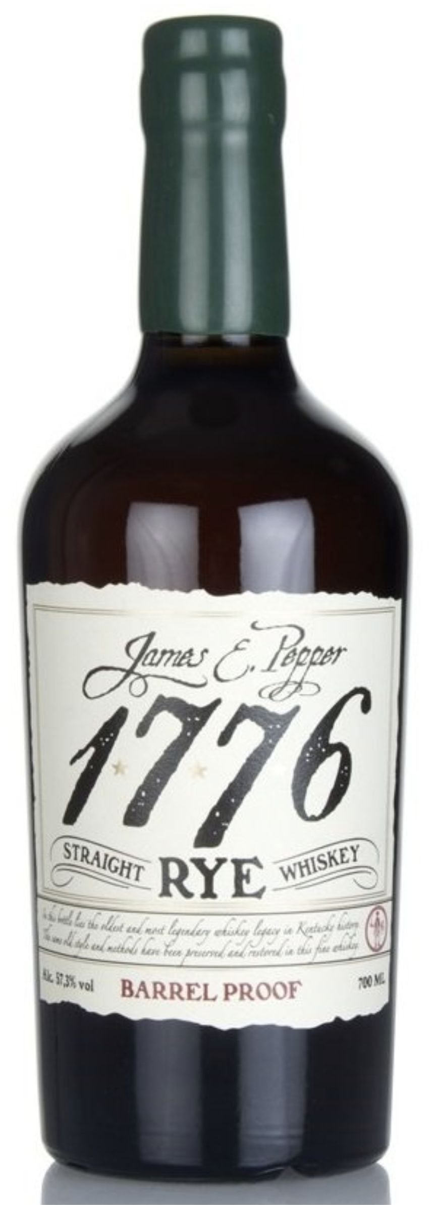 Виски Джеймс И. Пеппер, "1776" Стрейт Рай Баррель Пруф, 0.7 л