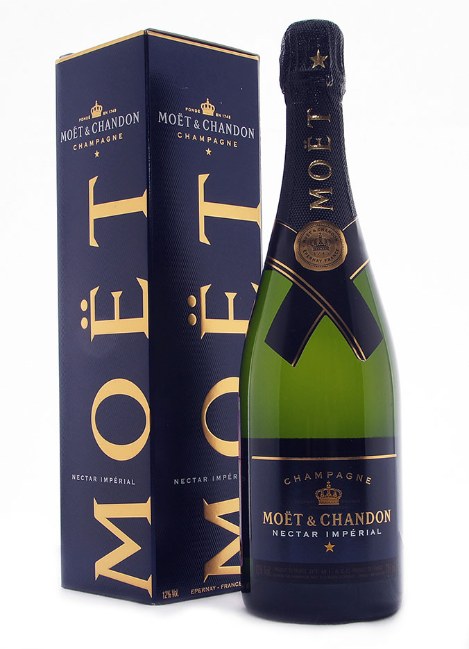 Шампанское Моэт и Шандон Нектар Империал, белое полусухое, 0.75 л