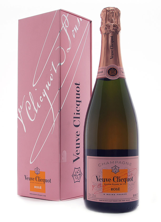 Шампанское Вдова Клико Розе, розовое брют, 0.75 л