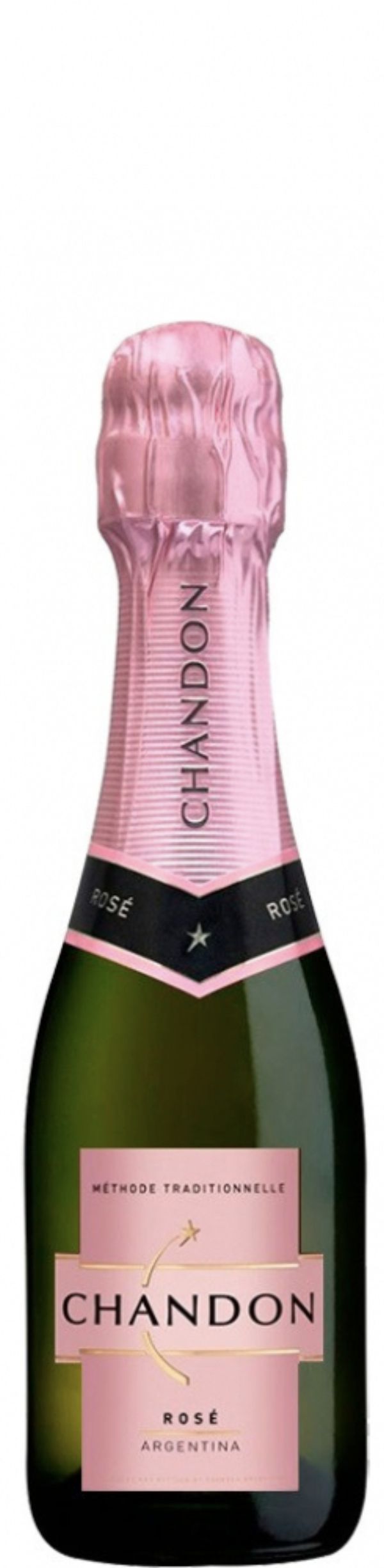 Игристое вино Шандон Брют Розе, розовое брют, 0.187 л