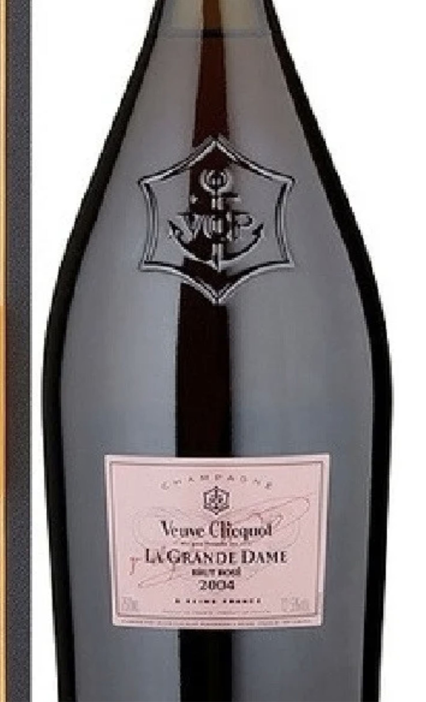 Этикетка Шампанское Вдова Клико Ла Гранд Дам Винтаж Розе 2004, розовое брют, 0.75 л