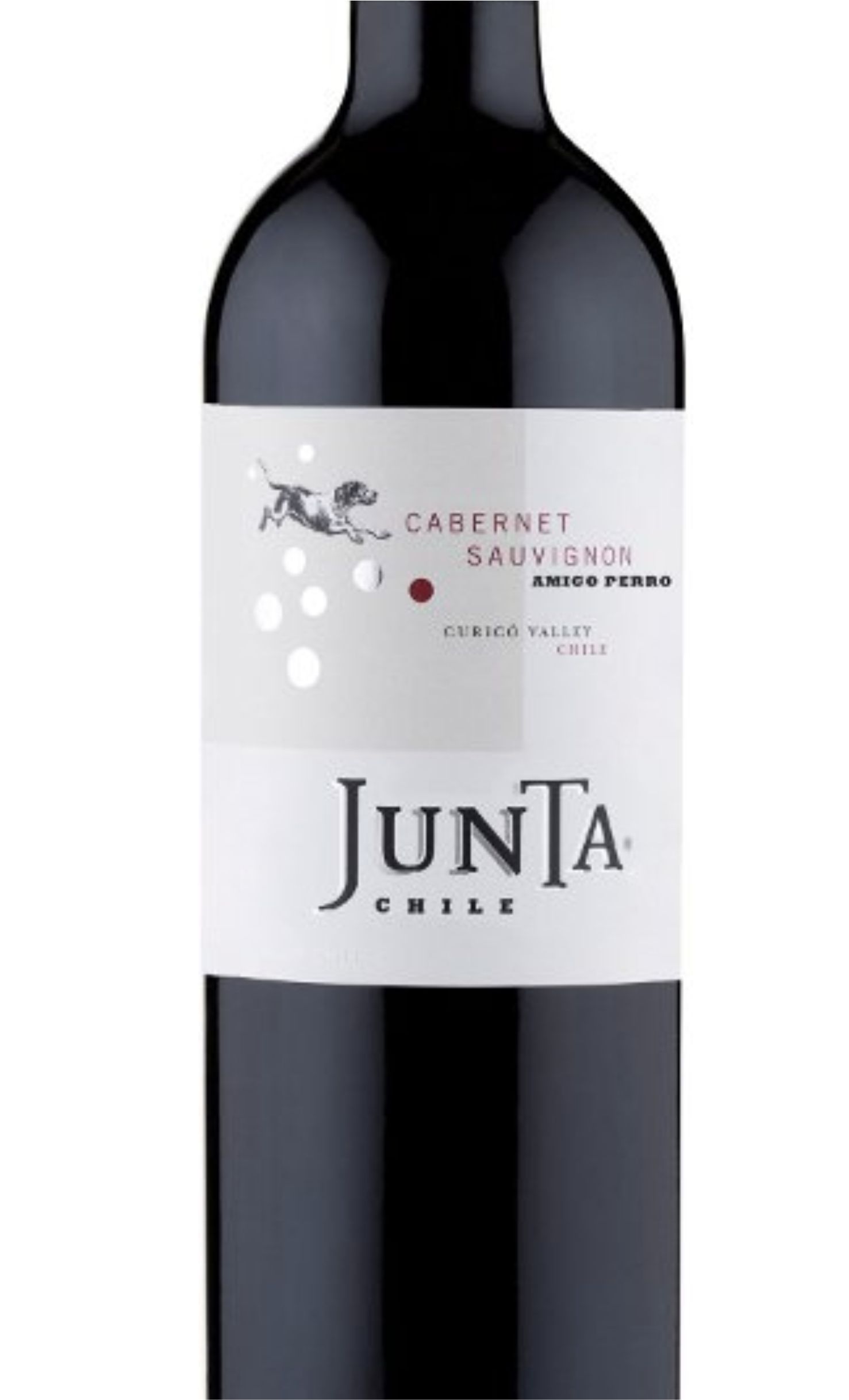 Этикетка ВИНО защищен. географ. указ. рег. долина Курико Junta Amigo Perro Carmenere / Хунта Амиго Перро Карменер красное сухое 0