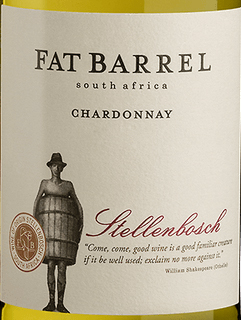 Этикетка Вино выдержанное "Fat Barrel Chardonay" / "Фэт Баррел Шардоне" 2022г белое сухо креп 12,5%, емк 0,75л