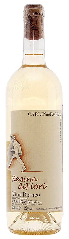 Вино ординарное "Карлин де Паоло Реджина ди Фиоре " белое сухое креп 12%,  ёмк 0,75л.