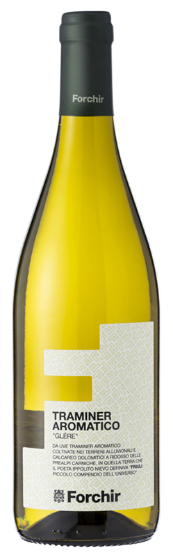 Вино сортовое ординарное Форкир "ГЛЕРЕ" Траминер Ароматико 2020г регион Фриули  белое сухое, креп 12%, ёмк 0,75л