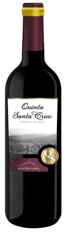 Вино ординарное Quinta Santa Cruz (Кинта Санта Круз) красное сухое креп 11%, емк  0,75 л.
