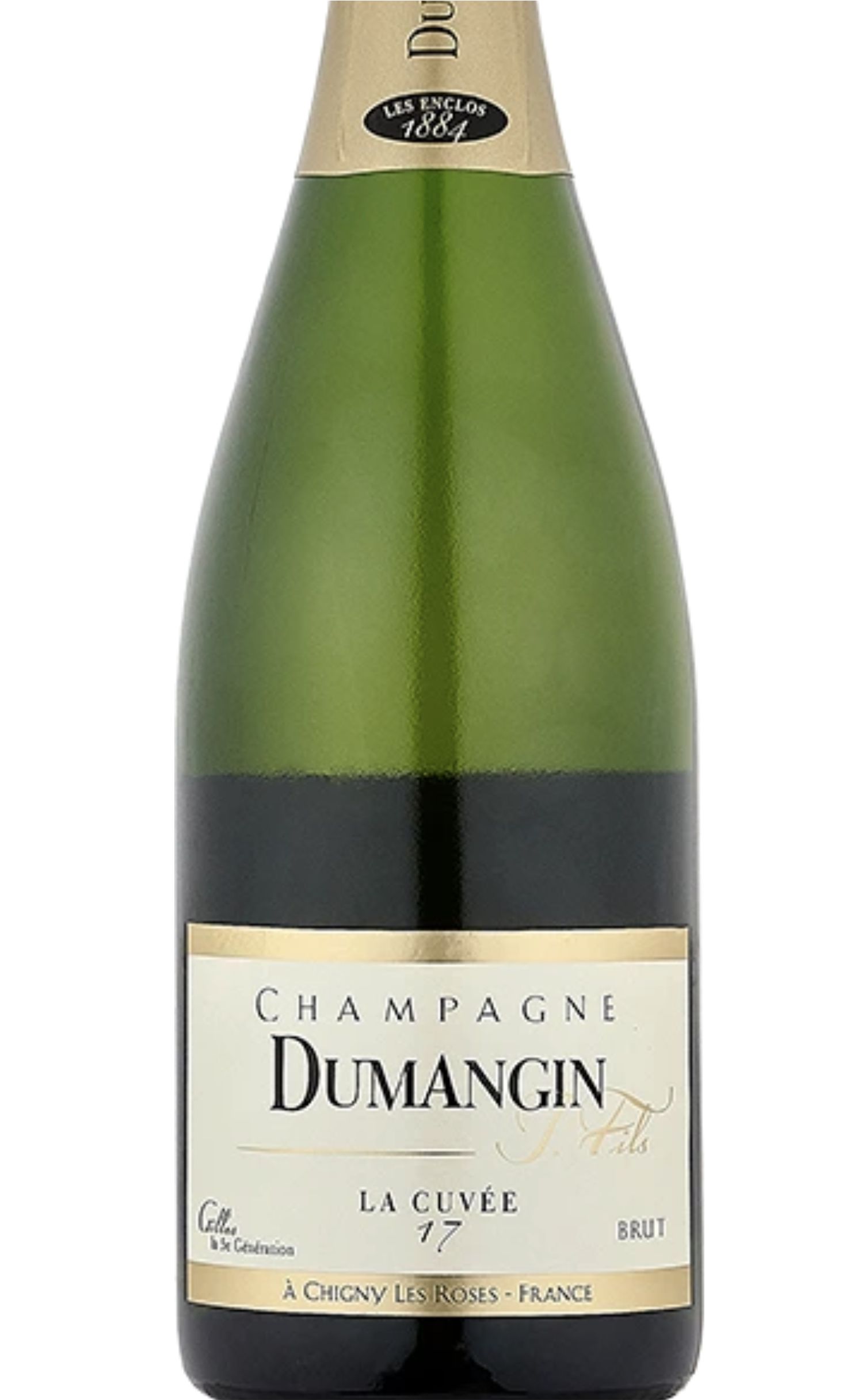 Этикетка Шампанское Думанжин "Ла Кюве 17", белое брют, 0.375 л