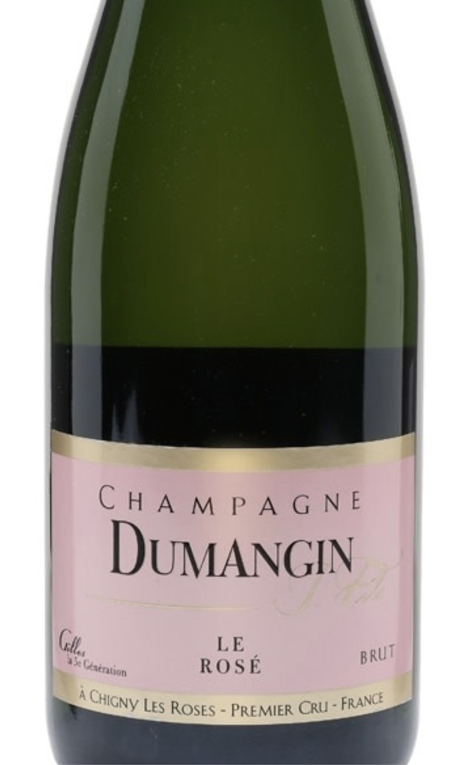 Этикетка Шампанское Думанжин "Ла Розе", розовое брют, 0.375 л