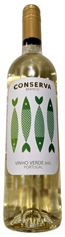 Вино ординарное CONSERVA Vinho Verde white / Консерва Винью Верде 2021г  белое полусухое креп 9,5%, емк  0,75л