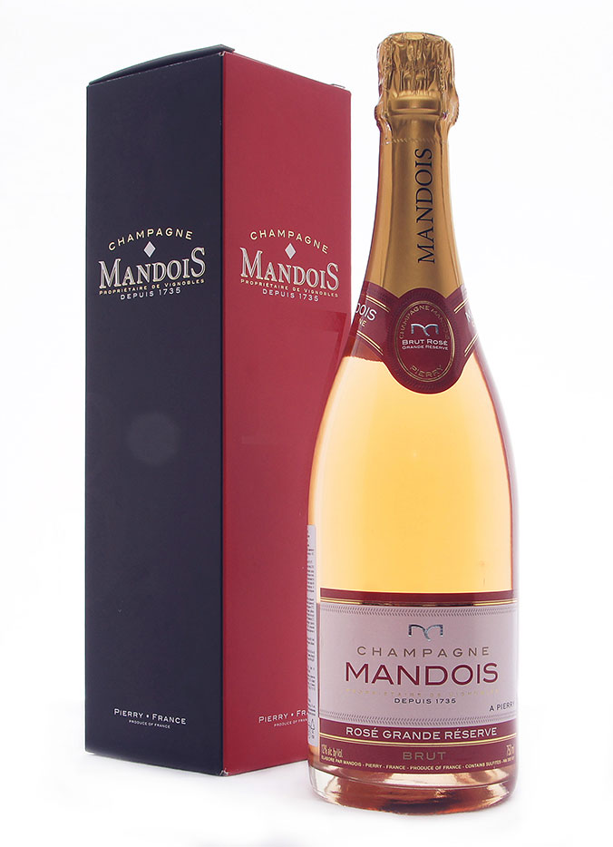 Шампанское Мандуа Розе Гран Резерв, розовое брют , 0.75 л