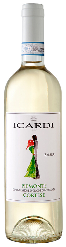 Вино сортовое ординарное "Икарди Балера" 2021г  белое сухое креп 12%, емк  0.75л