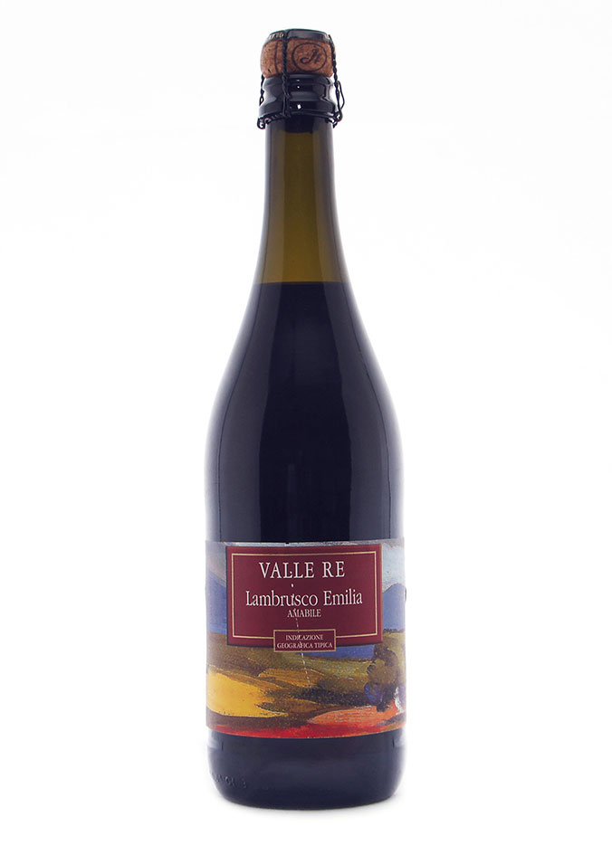 Игристое вино Вале Ре Ламбруско Дель'Эмилия, красное сладкое,  0.75 л