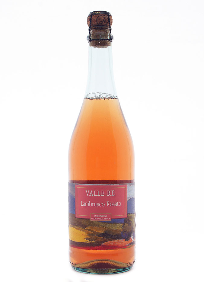 Игристое вино Вале Ре Ламбруско Дель'Эмилия, розовое сладкое,  0.75 л