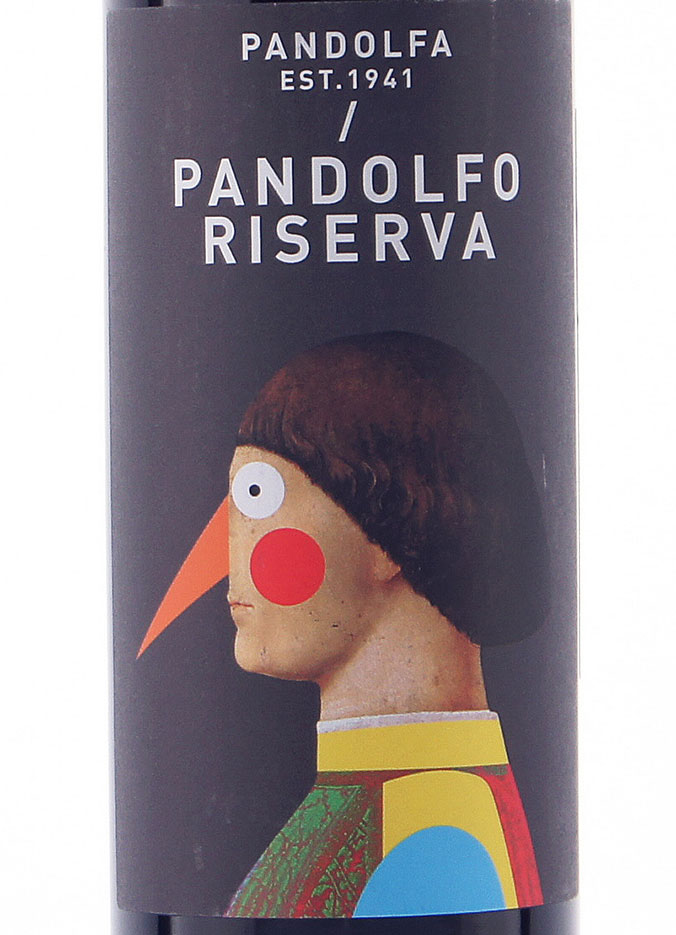 Этикетка Пандольфо Резерва Пандольфа 2011 г. красное сухое 0,75 л.