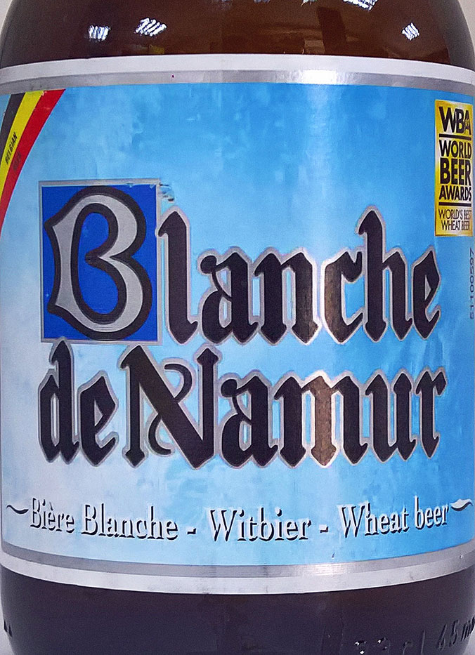 Этикетка Пиво Бланш де Намур, светлое нефильтрованое, 0.33 л